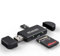 SD Kartenleser, 3 Anschlüsse USB 2.0 Card Reader Micro SD Adapter(A/C/Micro), Kartenlesegerät für SD/SDXC/SDHC/TF/UHS-I Karten, Speicherkartenleser Lesegerät Kompatibel mit Laptop und Handy