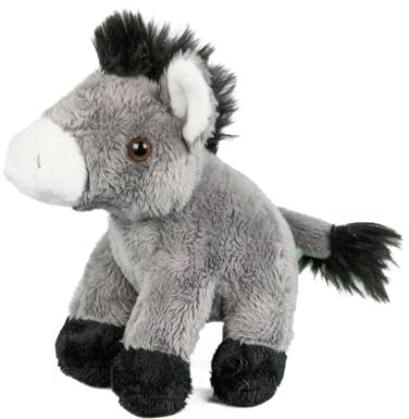 Teddys Rothenburg Kuscheltier Esel sitzend grau 15 cm Plüschesel Plüschtier