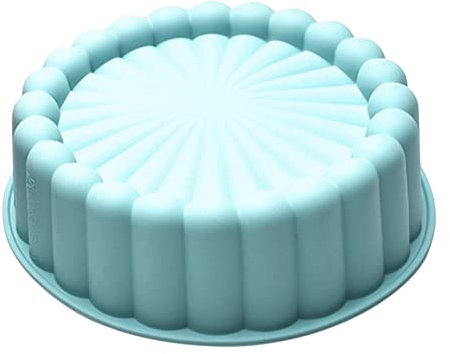 Générique Moule À Gâteau Rond Silicone 19.5cm, Tournesol, Antiadhésif, Jaune, Pour Brownie Flan Pa-in Cuisson