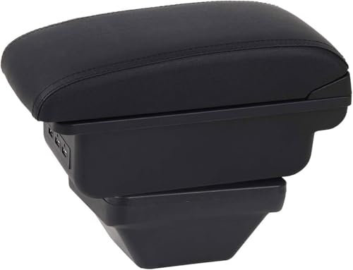 ZanLIn Auto Mittelkonsole Armlehnen für MG ZS 2017 2018 2019 2020, Armlehnen Aufbewahrungsbox Mittelkonsole Doppelschicht Armlehne Box Staufach