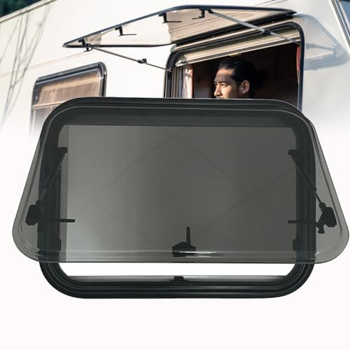 Finestra esterna per camper e camper, finestra laterale incernierata con tenda parasole per camper e roulotte