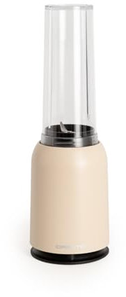 CREATE/MOI/Standmixer Sand/Mixer für Smoothies und Milchshakes, 400ml Glas, BPA-frei, tragbar, Edelstahlklingen, 230W