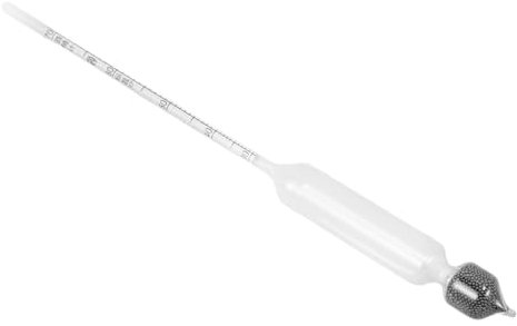 OKUMEYR Alcolimetro per Liquori in Vetro Misuratore Tester Compatto e Leggero per Distillati e Vino Strumento Preciso per Analisi Alcolica Domestica