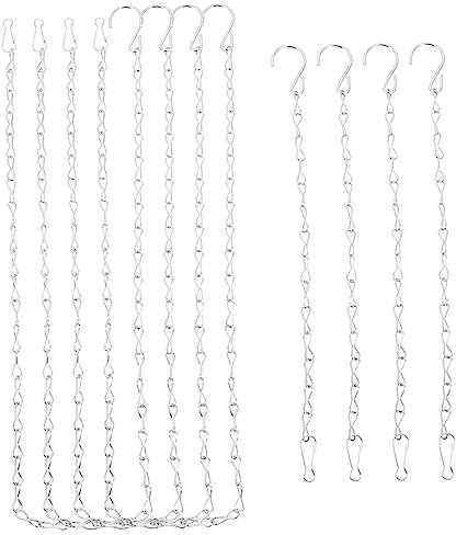 BEBEMOKO Outdoor Indoor Dekorative Hängekette Beleuchtung 8 Stück Pflanzenaufhänger Haken 35 12 Für Garten