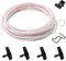 10M Starterseil Rasenmäher, Ersatz-Starterseil, Starter Seil 4MM, Motorteile Seil mit 4 Start Griff, Rückstoßstarterseil Kompatibel, Ziehen Schnur für Kettensägen Trimmer