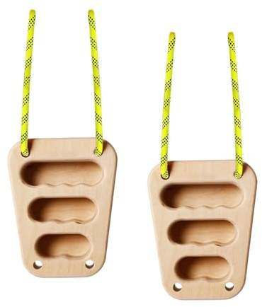 MERIGLARE 2 Stück Holz Hangboard Klettern Hält für Tür Hause Anfänger