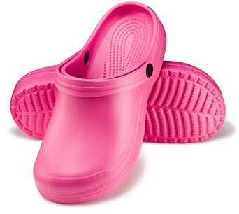 ESTRO Zoccoli Donna Estive Sabot - Ciabatte Gomma Sabot Donna Estivi Zoccoli Giardino Ciabatte Plastica F07 (36 EU, Rosa)