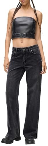 Karl Lagerfeld Jeans Damen Low Rise Wide Leg Denim