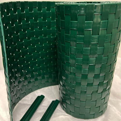 TENAX Flexi 0,19 x 2,05 m Verde, Tiras de Ocultación en HDPE con 2 Clips, Cobertura Decorativa para la Privacidad en Vallas de Panel, Cancelas, Barandillas, Balcones y Jardines