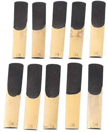 10pcs Tenor -Saxophon -Schilfrohr, 1,5 Kraftersatz SAX Reeds Kit Musikinstrumente Zubehör für Anfängerpädagogen Schüler Studenten