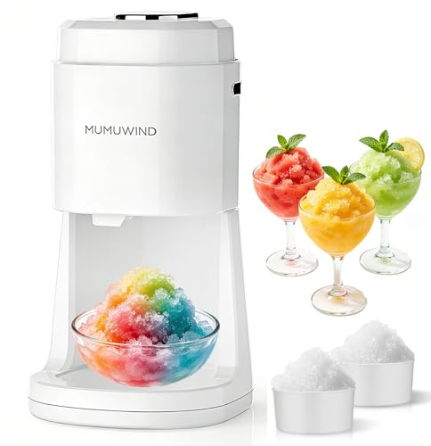Slushy Maker Ice Shaver, ice crusher, slush-ijsmachine, Elektrische crushed ice maker is geschikt voor kamperen, cocktails, koude koffie, ijs, Weiß (Weiß)