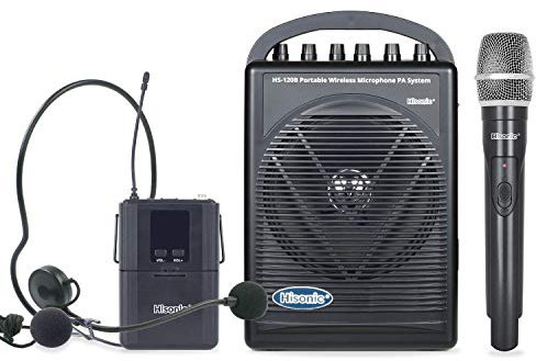 Sponsored Ad - Hisonic HS120B Rechargeable & Portable PA (Public Address) System with Built-in UHF Wireless Microphone (1