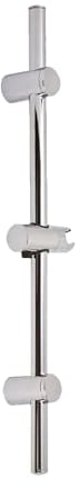 tecuro Duschstange 115 cm verchromt - Wandstange mit variablen Wandbefestigungen und verstellbarem Brausegleiter