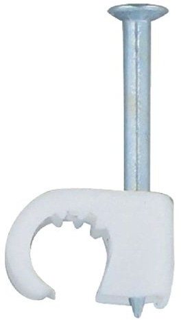 Legrand - Cavaliers Multifix x 100 - souples - pour câble Ø14mm à Ø20 mm - blanc