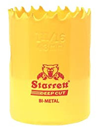 Starrett Bi métal Deep Cut Scie cloche, 43 mm, dch1116