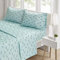 Intelligent Design Microfiber Cozy Bed Sheet Set, Modern All Season Bedding & Pillowcases, Premium 14 Elastic Pocket Fits up to 16 Mattress, Full Aqua Dogs 4 Piece