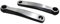 Stronglight Tablett EXT. Standard 2 x 9 V 38 Zähne Tretlager für Erwachsene, Unisex, Schwarz, Silber, 38 D