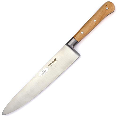 Laguiole en Aubrac Kochmesser Küchenmesser - Klinge 20 cm - Griff Buchsbaum - Geschmiedete Qualität
