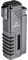 PIPITA Cigar Torch Lighter Windproof 4 Torch Metal Butane Gas Cigar Lighter Jet Red Flame Refillable Firelighters with Punch (Butane NOT Include)