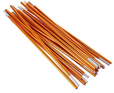 Zeltstangen, 2Pcs Aluminiumlegierung Zeltstange Stützstange Gestänge für Camping Backpacking Hängematten Shelters und Markisen