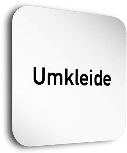 Türschilder24 Aluminium- Türschilder der Extraklasse! • Umkleide • Größe: 150 x 150mm • mit exklusiven Schwebeeffekt • oberflächenveredelt