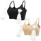 LOVELYBOBO 2 Pack Damen Schwangerschafts Still-BH Ohne Bügel Hände Freie Pumpen Bustier Milchpumpe BH