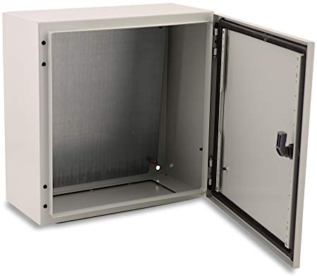 BOXEXPERT® Verteilerkasten außen wasserdicht [Schutzklasse IP66, Stahlblech] 400x400x200mm - Serie Treva | Schaltschrank außen | Stromkasten Außenbereich | Schaltkasten | Verteilerkästen