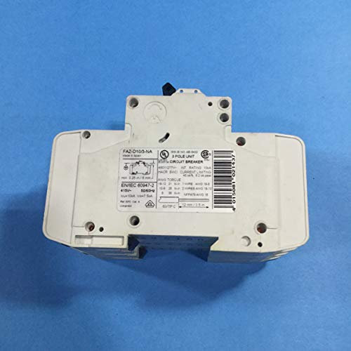 FAZ-D10/3-NA | Y7-102267 | MOELLER MCB, 10A, D-TYPE, TP, UL489