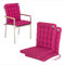HAVE A SEAT Luxury | Gartenstuhlauflagen - Niedriglehner Polster Auflage, waschbar bei 95°C, Trockner geeignet, Sitzauflage für Gartenstuhl (2er Set - 100x48 cm, Hot-Pink)