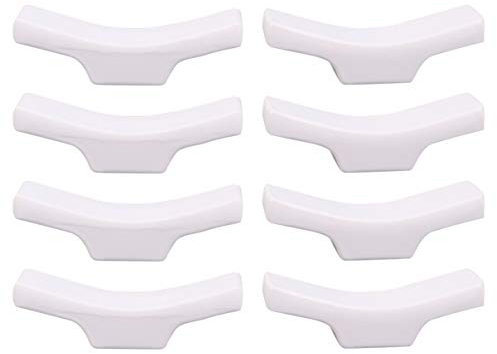 8pezzi Portabacchette Resina Supporto Per Posate Creativo Per Tavolo Poggia Bacchette Materiale Resistente Per Cucchiai E Forchette Accessorio Da Tavola Bianco