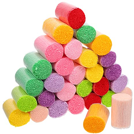 EXCEART 30 StüCk Bunte KnüPfwolle FüR Diy KnüPfteppich, Hochwertige Acryl Wolle FüR Teppich KnüPfen, Handgefertigte Latch Hook Garn FüR Kreative Heimdekoration