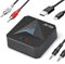 JIMTAB Bluetooth Transmitter Receiver Adapter 5.1 Portable HiFi Wireless Audio AUX Adapter Built-in Microphone NFC for Projector Car TV Speaker Phone Bluetooth Headphone (Space Black)