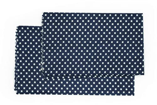 Origin Outdoors Unisex – Erwachsene Bienenwachstücher-REL562004 Bienenwachstücher, Gepunktet dunkelblau, 25 x 28 cm