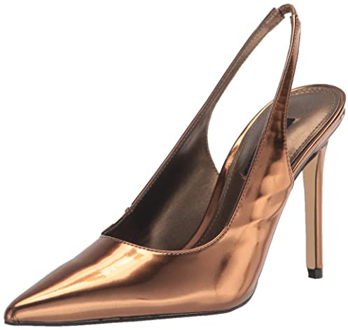 Nine West Women's Feather3 Pump, Bronze, 11