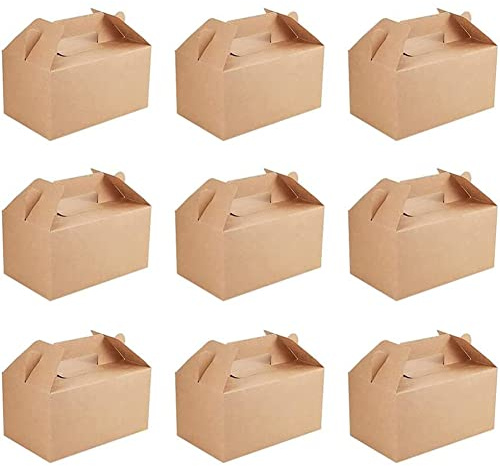 Whcctl 10 Stück Verpackung Karton Box, Päcken Geschenk Box mit Griff
