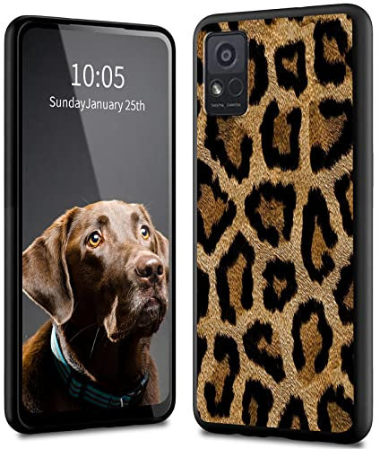 for ZTE AVID 589 Case, FUYOCWE Slim Soft TPU Shockproof ZTE AVID 589 Z5158 Protective Phone Cover for Women Men, Case Back with Design-Leopard Print