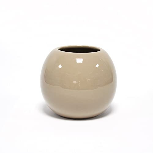 Douceur d'Intérieur, Gobelet (Diamètre 9.2 x 9 cm) Bullea Taupe, Céramique