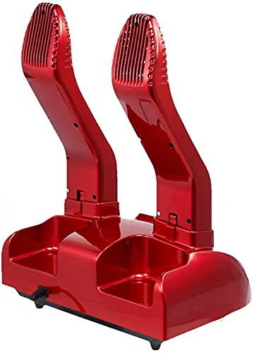 HODAGES Household Timing Ozone Shoe Dryer, Red Folding Shoe Dryer for Adults And Children, Disinfection And Drying Rack