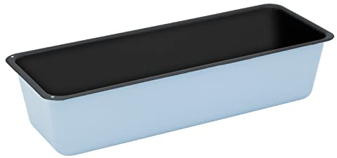Riess, 0633-028, Brotbackform 35 cm, BACKEMAILLE BLAU, LBH 36,7x14,2x8,3 cm, Gew. 0,716kg, Volumen 3,2 L