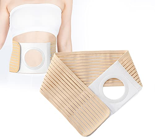 Ostomie Gürtel, Unisex Stomagürtel, Elastischer Herniengürtel, Atmungsaktiv Stomabandage Haut Stomaversorgung, Lordosenstütze zur Sicherung von Stomabeuteln, Erhältlich in 4 Größen (L)