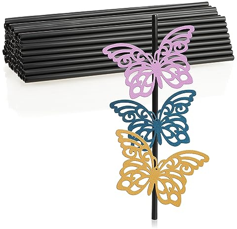 com-four® 100x Mini-Plastikrohr 6x220mm, Kunststoffröhrchen | für Skulpturen und Modellbau - Bastelbedarf für Künstler und Kinder