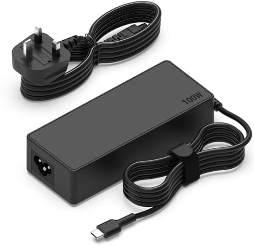 100W USB-C Power Adapter Fast Charger Replacement for Mac Book Pro, iPad, Lenovo, HP, Dell, Asus Laptops and All USB - C Port Devices, Charge Type-C 100W 96W 90W 87W 65W 45W 30W Device