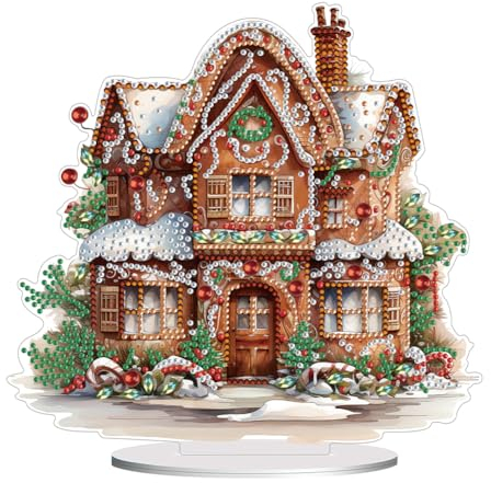 Snugeasy Christmas Diamond Painting Kits 5D DIY Diamond Art Kits Christmas for Adults Kids Diamond Painting Christmas Ornaments Christmas Crafts Family Decor (#3)