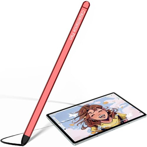 BAILI Fold5 Stylus Pen, Samsung s Pen Pro Replacement, Lapiz Tactil, Lápiz con para Samsung Tab A9+, Lápices Punteros para Samsung Galaxy Z Fold5, Tablet Pen Bolígrafo para Pads/Lenovo-Rojo