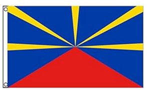 Stormflag Drapeau Région de la réunion 60x90cm Drapeau La Réunion 2x3ft polyester 90g avec œillets et Double couture