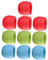 SUPVOX 10piezas Macetas De Plástico Coloridas Redondas para Plantas Macetas Decorativas para Interior Y Exterior para Cultivar Suculentas Y Flores Decoración De Escritorio