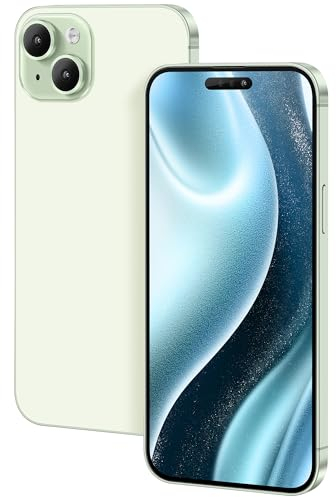 FufoneUS Anzeige gefälschte Spielzeug Telefon Handy Metallic-Modell Nicht funktionierende Replik 1:1 Telefon für Phone 15 Plus gefälschte Spielzeug Handy (for 15 Plus Grün Farbbildschirm)