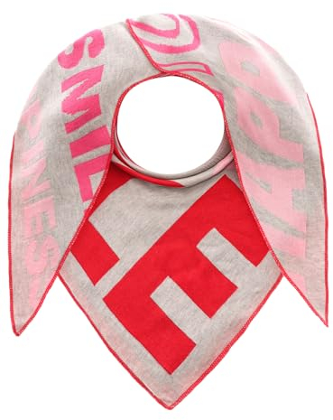 Zwillingsherz Dreieckstuch Stola Schal mit Wolle für Damen Mädchen - Hochwertiges Baumwoll-Halstuch Smile – Damenschal Übergangsschal Strick