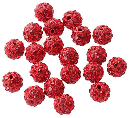 KONTONTY 20 Stück 10 Mm Runde Bohrkugeln Mit Geraden Löchern Strass-abstandshalterperlen Kristallton Tschechische Discokugeln Diy-perlen