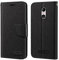 Custodia Flip in Tessuto Oxford e Pelle PU Compatibile con Brondi Amico Smartphone 4G, Cover Protettiva con Chiusura Magnetica e Tasche per Carte (Nero)